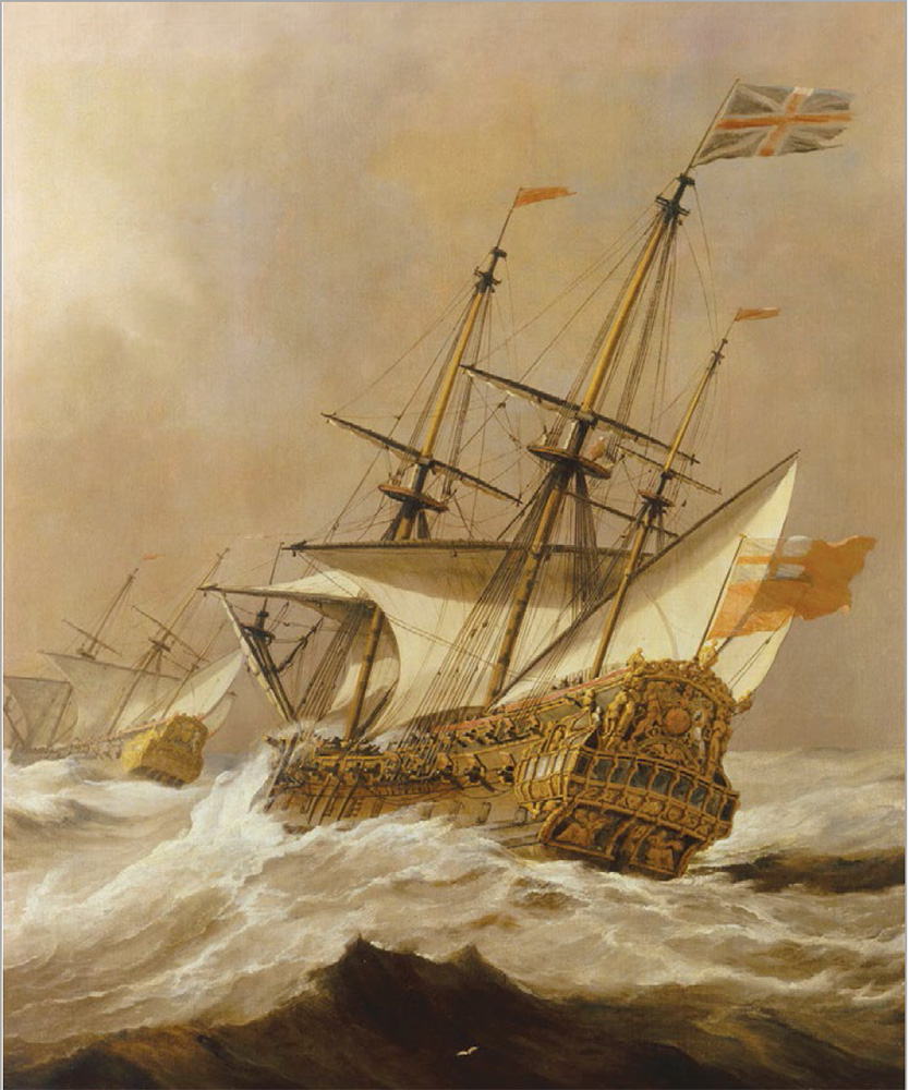 HMS Resolution, the ship that Captain James Cook used to explore the South Pacific and sail the globe