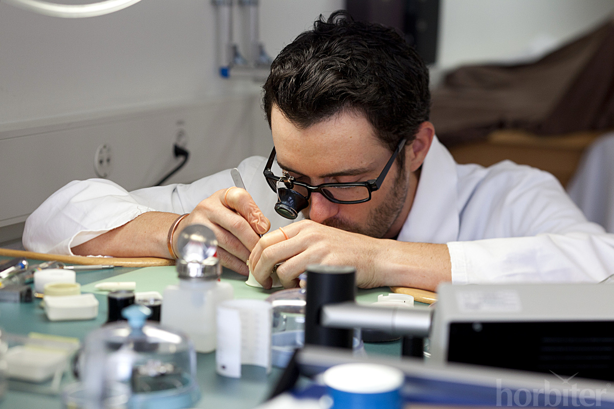 Watchmaker in our atelier
