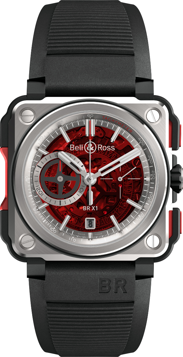 Bell Ross BR X1 Skeleton Chronograph Red Edition