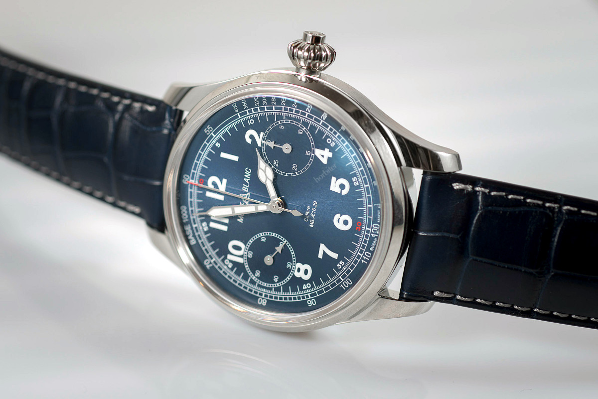 Montblanc 1858 Chronograph Tachymeter Blue Limited Edition 100