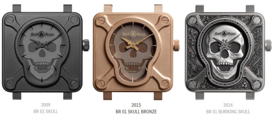 Bell & Ross BR 01 “Burning Skull” Talisman Replica Watch